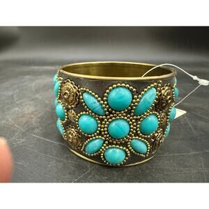Forever21 Gold and Turquoise Bracelet